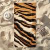 Großes Plüsch-Strandtuch mit Tiger-Muster, Hochsaugfähig für den Urlaub am Meer, Schwimmbad