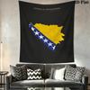 Bosnia and Herzegovina Wall Tapestry Aesthetic Wall Hanging Printed Fabric Blanket Decorative Tapestries for Bedroom Living Room Home Decor