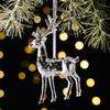 Crystal Acrylic Reindeer Pendant: Christmas Tree and Window Ornament