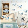 Coastal Living Room Decor 3 Pcs Wood Seagull Beach Wall Art Nautical Theme Flying Sea Soft Delicate Line Artwork Birds Sculpture Lake House