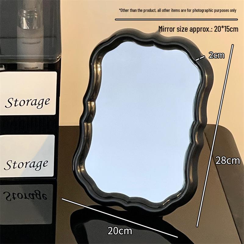 Creative Desktop Vanity Mirror for Students - High-Value Flower Design