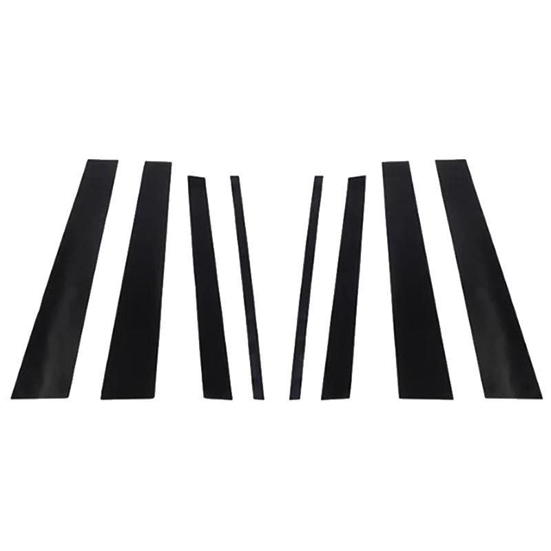 8pcs Door Window Center Middle Column BC Pillar Post Cover Mirror Effect Trim for Jeep Grand Cherokee L WL75 WL74