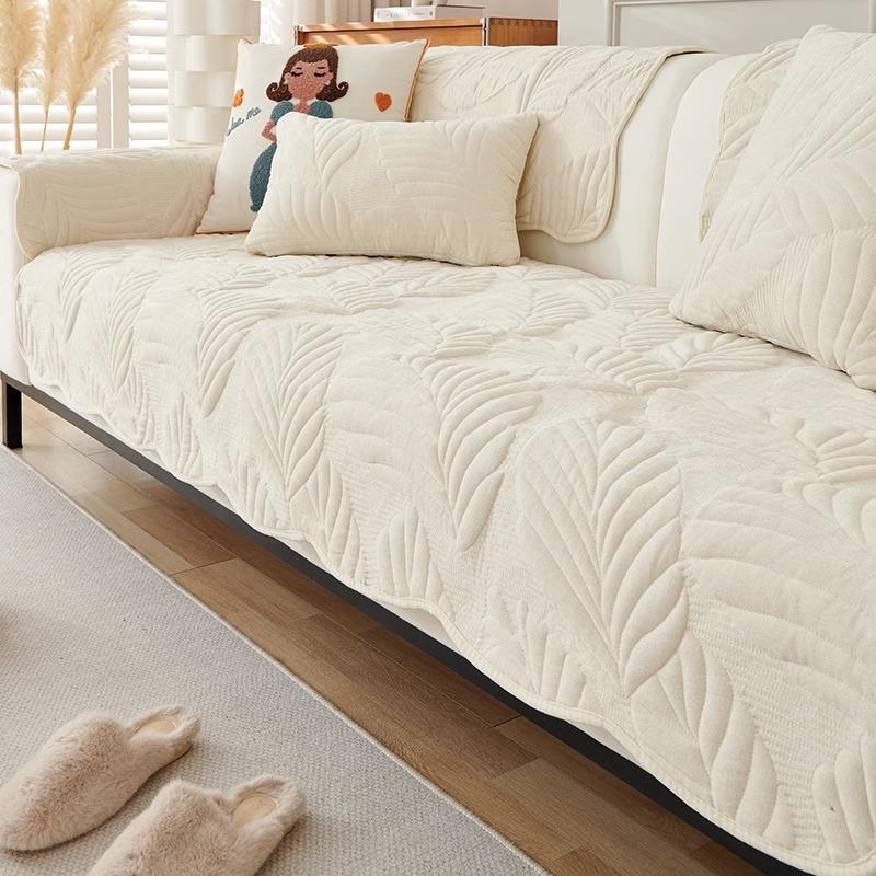 Chenille Sofa Cushion Four Seasons Universal Non-Slip Stain-Resistant Black Sofa Cushion All-Inclusive Sofa Back Towel Cover Cloth