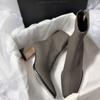 Shangsi, Super Temperament, High-heeled French Thin Elastic Simple Short Boots for Women