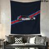 Lancia Martini Wall Tapestry Aesthetic Wall Hanging Printed Fabric Blanket Decorative Tapestries for Bedroom Living Room Home Decor