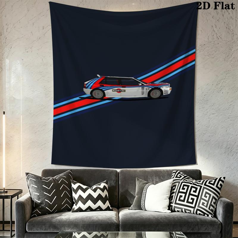 Lancia Martini Wall Tapestry Aesthetic Wall Hanging Printed Fabric Blanket Decorative Tapestries for Bedroom Living Room Home Decor