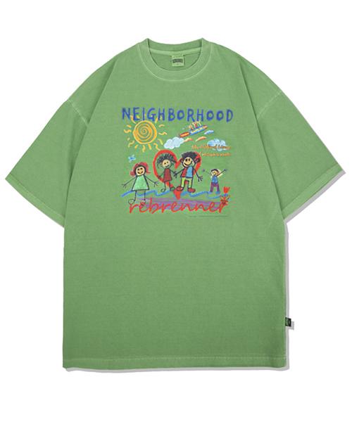 REBRENNER [Set] Dtg Pigment Oversized Short Sleeve T-Shirt