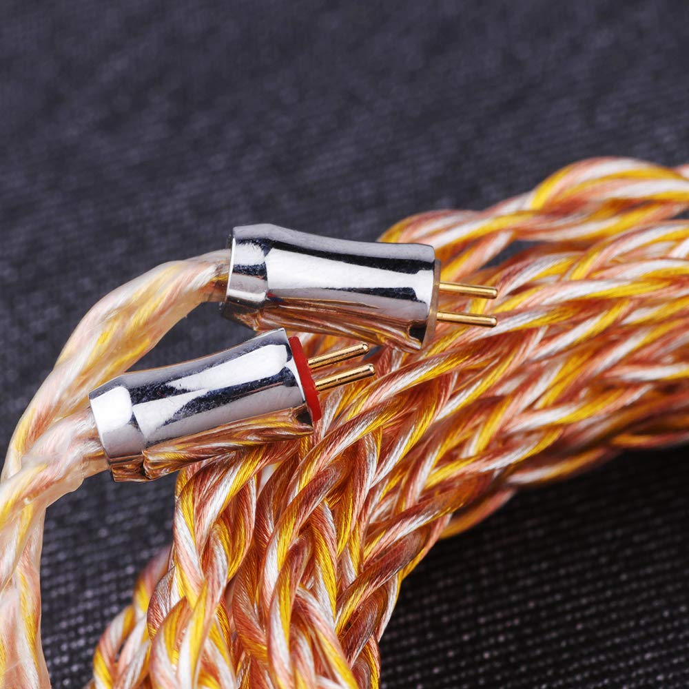 TRIPOWIN NUCOOL OFC Copper Braided Earphone Upgrade Cable 21-Core + 28-Core Silver-Plated (3.5mm-0.78mm 2-Pin, NUCOOL)