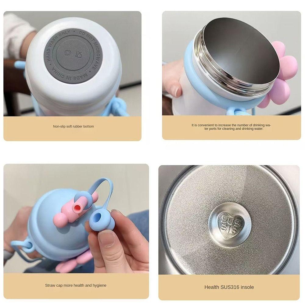Anti-Leak Insulated Cup 316 Stainless Steel Drinks Bottle Water Bottle for Women Girls