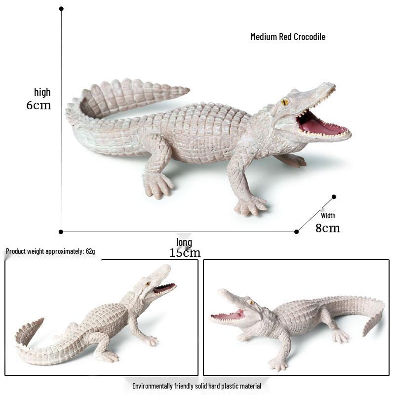 Crocodile Animal Model Toy: Caiman, Gharial, Nile Crocodile, Wild Boar, Deinosuchus - Kids' Educational Ornament