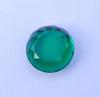 7.60 Carat Emerald Shade Round Cheeker Cut Glass Stone, Healing Glass Stone, Loose Glass Stone, 13x5 MM Size Round.