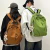 School Bag Female College Student Japanese Simple Letter Computer Backpack Male High School Student Outdoor Travel Large Capacity Backpack