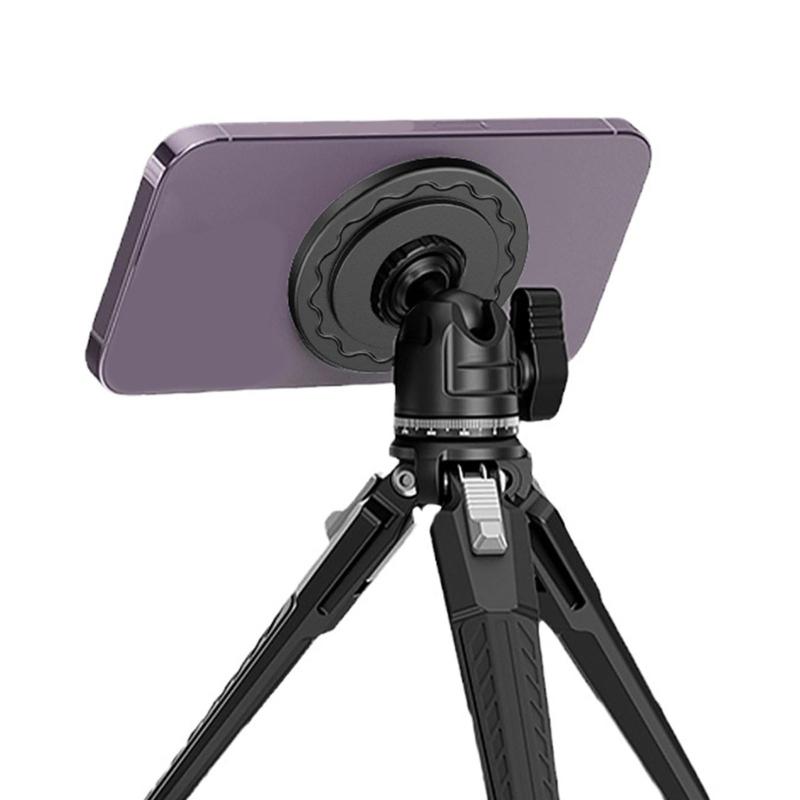 Flexible Universal Strong Magnetic Phone Mount Adapter for Phones with Cold Shoe & 1/4inch Screw Hole Compatibilities