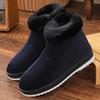 Middle aged and elderly Boots Unisex Winter Shoes Warm Snow Boots Anti slip zipper Casual Shoes Plush indoor Outdoor Ankle Boots