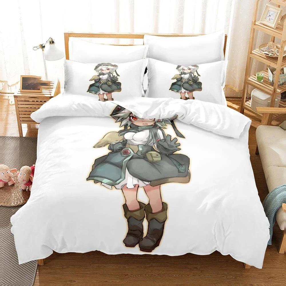 

Anime Made in abyss Bedding Set Boys Girls Twin Queen Size Duvet Cover Pillowcase Bed Kids Adult Fashion Home Textile EU Single 135x200cm