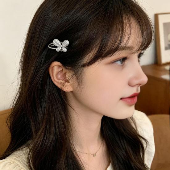 Girl Hairpin Butterfly Decor Easy To Wear Hair Clip Side Bang Hair Organizer Clip Festival Events Cosplay Hair Accessory