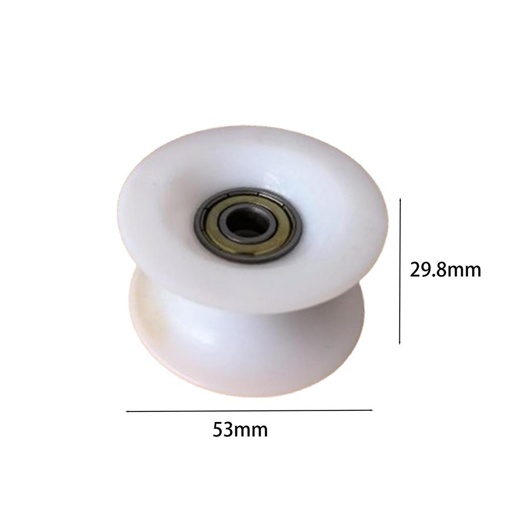 Rowing Machine Bearing Wheel Heavy Duty Gym Equipment Wheels Replacement Pulley for Fitness Exercise Strength Training Home Gym