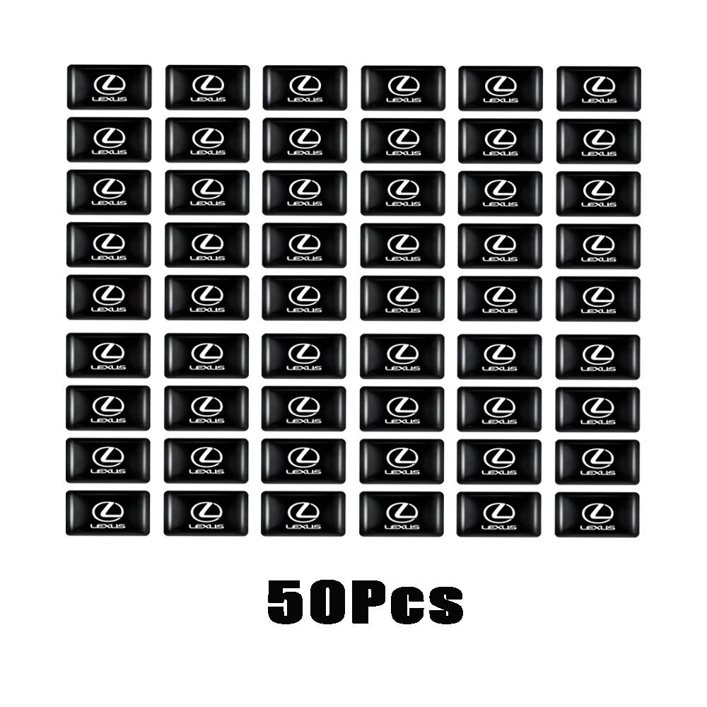 

10/20/50Pcs Car 3D Epoxy Steering Wheel Dashboard Decor Badge Interior Sticker For Lexus LS LC IS350 ES300h ES300 IS250 GS350 RX