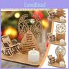 Heaven Christmas In Poem Tree Rocking Chair Candle Lights Memorial Gift Ornament