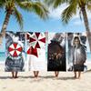 Game R-RESIDENT EVIL Umbrella Towel Beach Towel Travel Lightweight Skin Friendly for Pool Beach Camping Cruise Summer