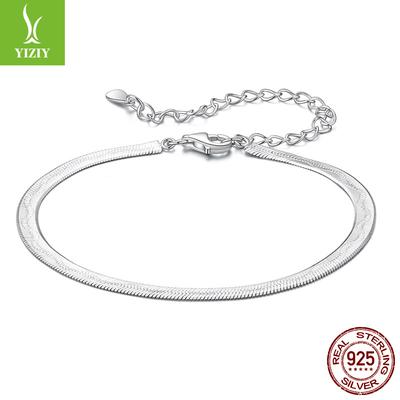 Schlangenkette Bedrucktes Schlichtes Silberarmband Vielseitiges High-End S925 Sterlingsilberarmband Schmuck