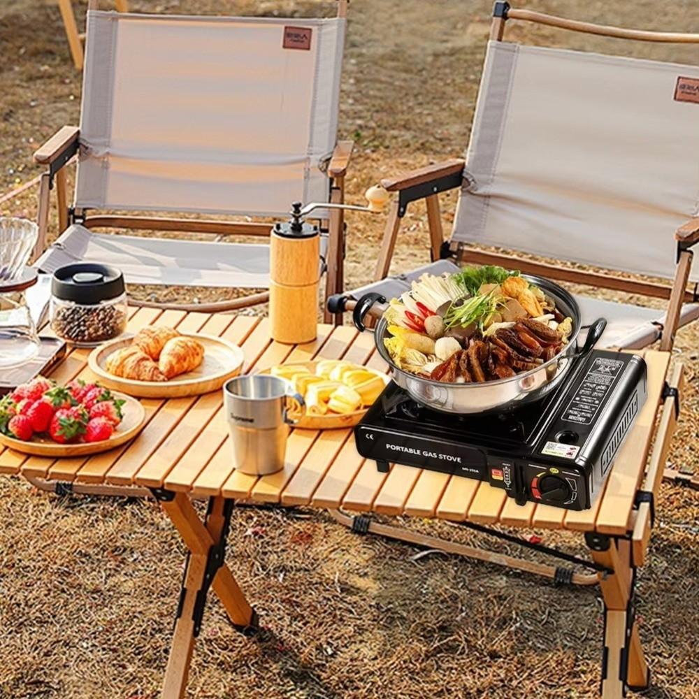 Safety Lock Outdoor Stove Adjustable Flame Camping Stove Energy Saving Backpacking Stove Emergency