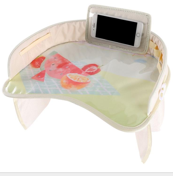 Waterproof Car Child Seat Tray - Kids' Toy Storage & Dining Table