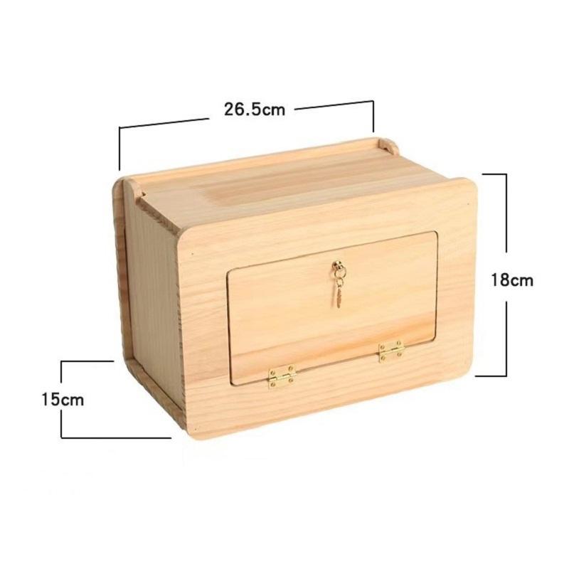 Transparent Wooden Bird House Nest for Parrots Parakeets Cockatiels Breeding Box Cage Accessories  Home Balcony Decoration Easy