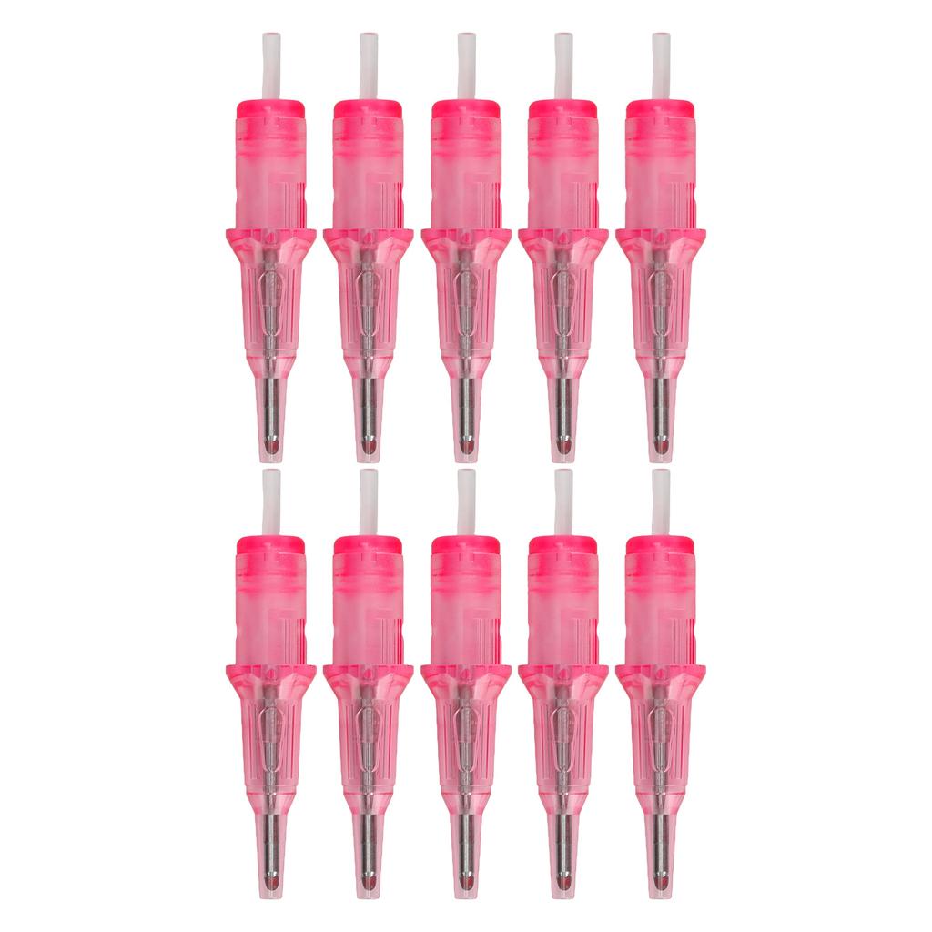 10 sztuk Wkłady do długopisu kulkowego do tatuażu 2 ml 0,5 mm Wkłady do długopisu kulkowego do ćwiczeń Igły do tatuażu dla początkujących Różowe