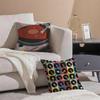Vintage Vinyl Record Retro Music Cushion Cover Throw Pillow Cover Hidden Button Durable Polyester Chair Cushion