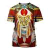 Men's Egyptian Totem 3D Printed T Shirt Summer Funny Retro Mystery Ancient Horus Harajuku Short Sleeve Streetwear