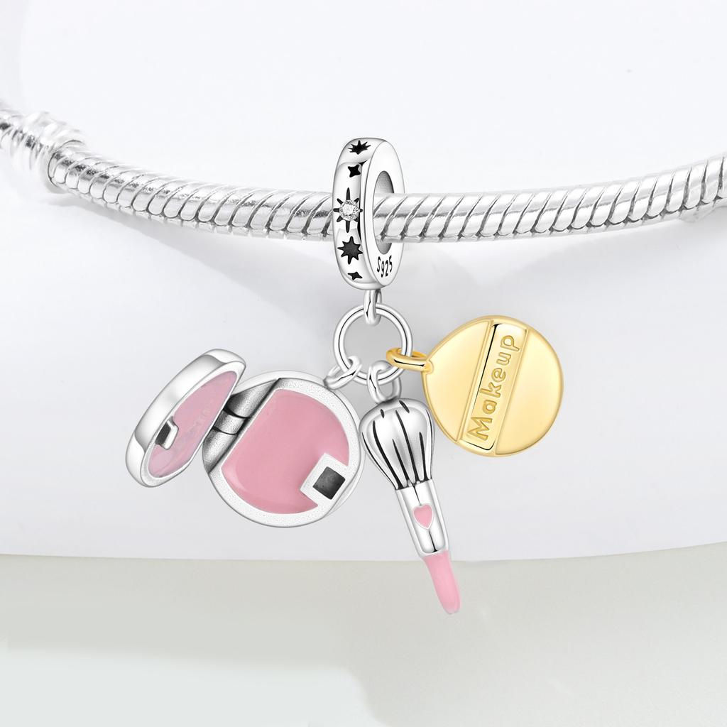 Copper Brush Beauty Pendant Charms Beads Fit Bracelets Diy Party Trendy Gifts Jewelry Accessory