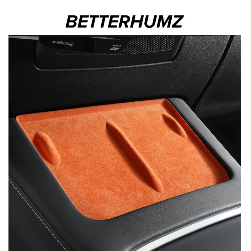 

Betterhumz For Tesla Model 3 Wireless Charging Cover Model Y Central Control Non-Slip Mat Dust-Proof Accessories 4978 gray