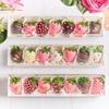 10/12/20/25/50pcs Cookie Boxes Party Supplies Cardboard For Packaging Chocolate Strawberries 25x5.3x5cm