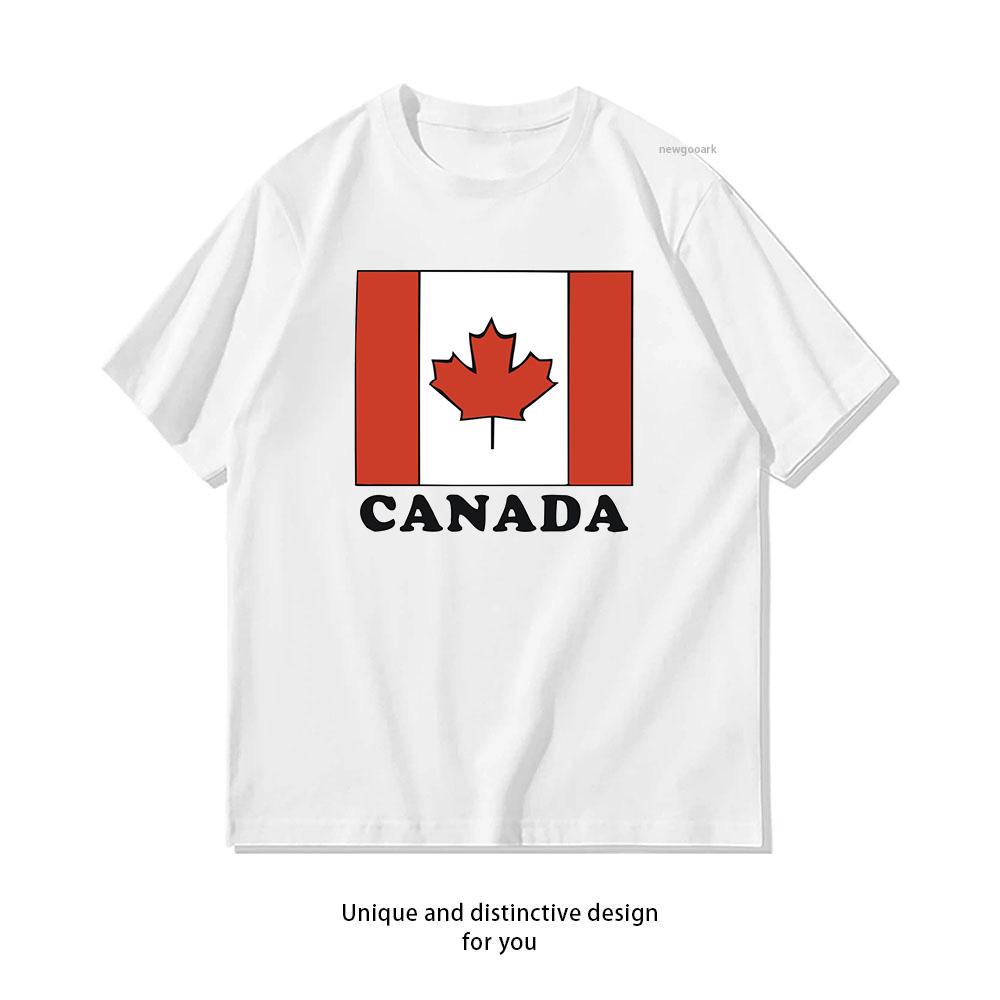 Canada Flag happy canada day Tshirt Woman Man Summer Cotton Graphic T Shirts Adult Streetwear Camisetas Tops Tee S