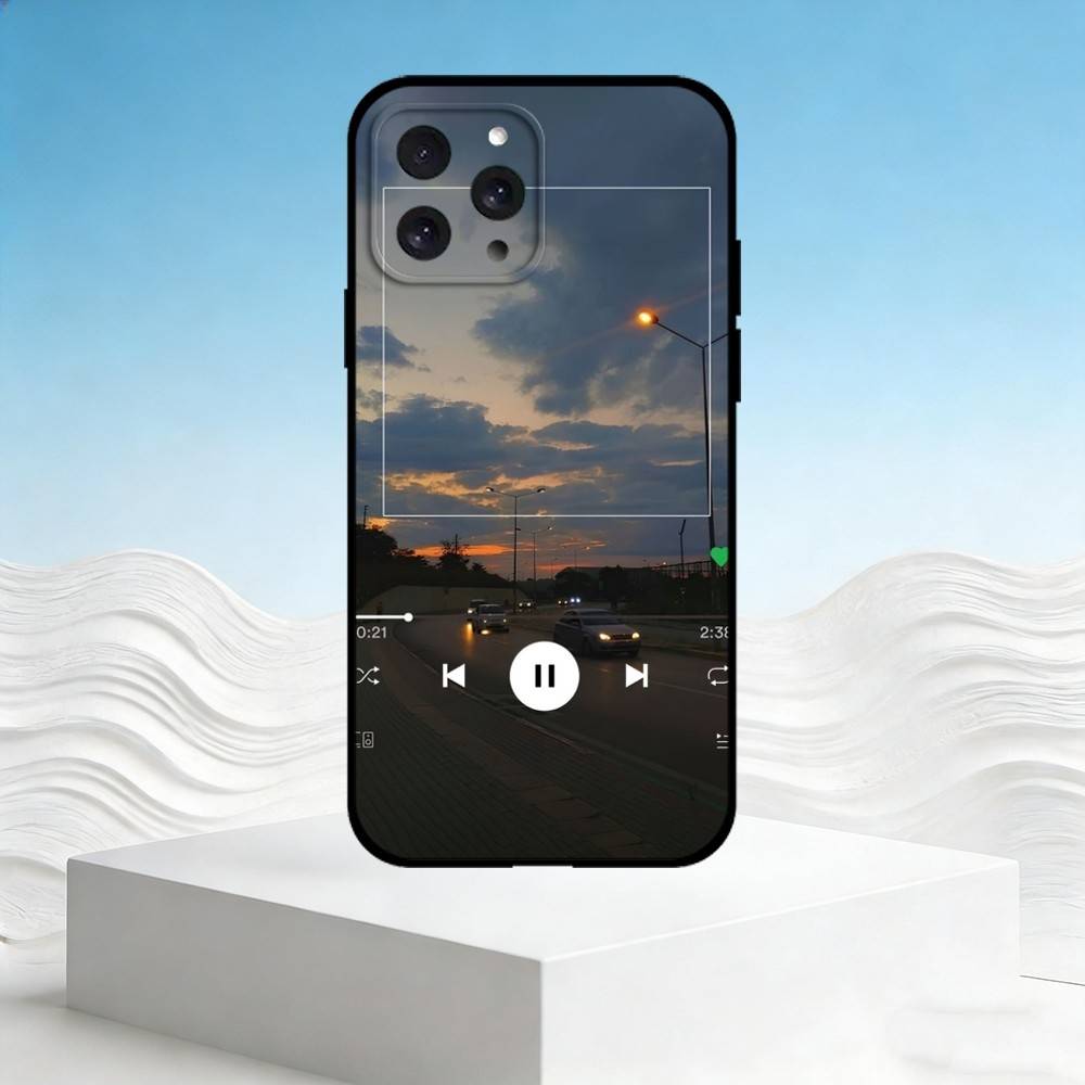 

A-Atmosphere life aesthetics Phone Case For iPhone 17,16,15,14,13,12,11 Plus,Pro Max,SE4Soft Silicone Black Cover iPhone16promax