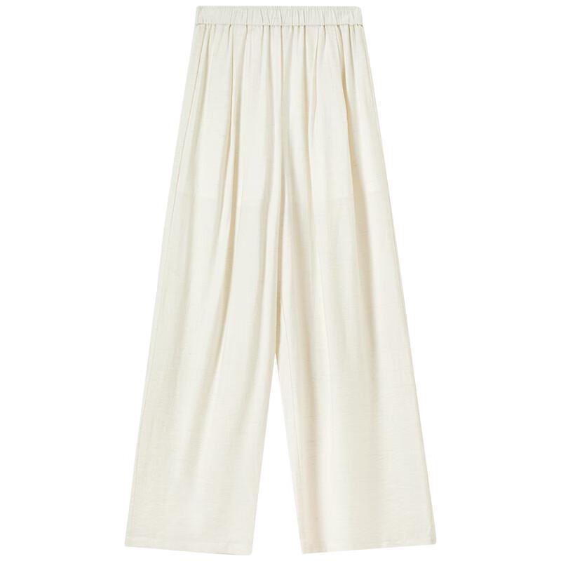 Shangdubila Women's Summer High-Waist Wide-Leg Casual Pants