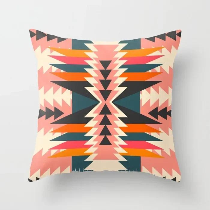 Persian Turkish Carpet Pattern Pillowcase Persian Cushion Case Home Decorative Lumbar Pillow Cover Sofa Car Cushion Cover Decor