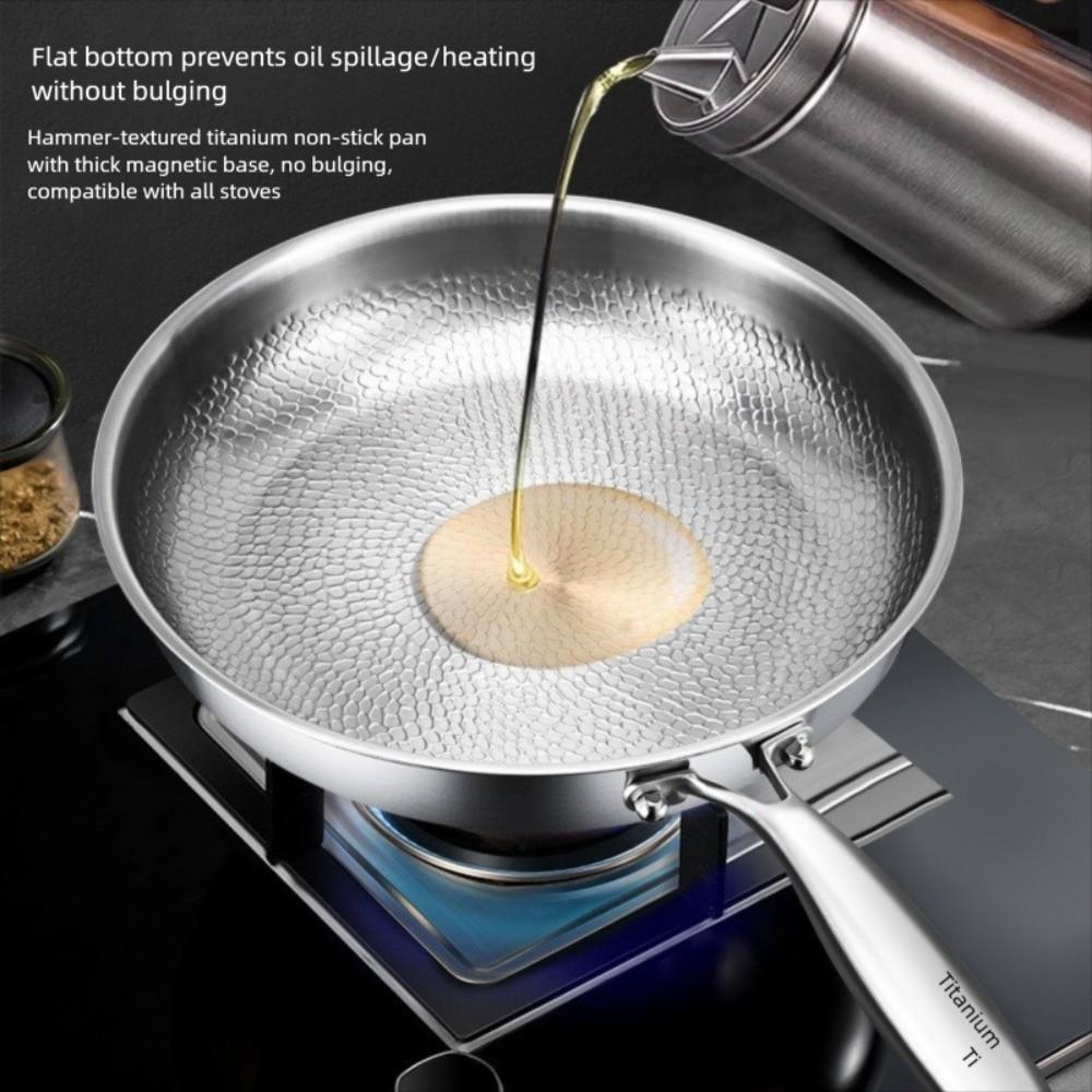 Antihaft-Steakpfanne 26/28/30/32cm Küchengeschirr Titan-Pfanne Gas-Induktionsherd