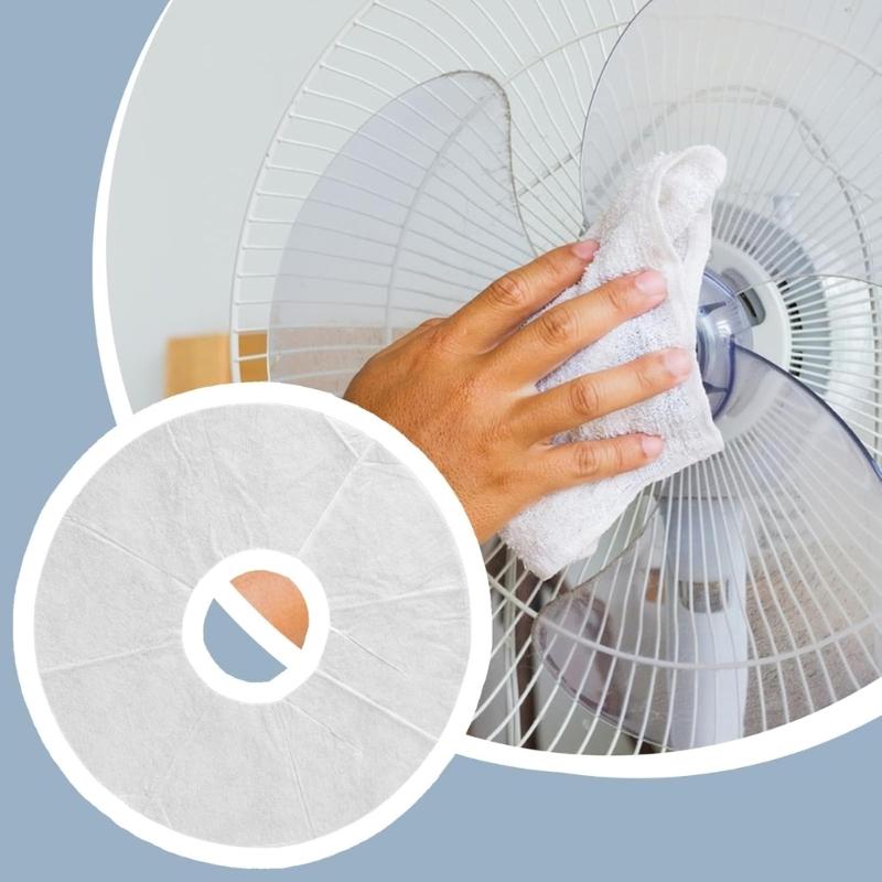 Reusable Electrostatic Fan Dust Cover Breathable Filter Guard Nonwoven Texture Suitable for Home Office Desk Fans