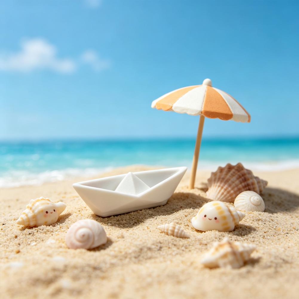 Modern Origami Replica Mini Desktop Decoration 3d Printed Origami Paper Boat Ornament Minimalist Nautical Style Desktop for Home