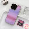Pink Purple Blending Phone Case for iPhone 17 16e 16 15 14 13 12 11 Air Pro Max X XR XSMAX 8 7 Plus Luxury Clear Soft Back Cover