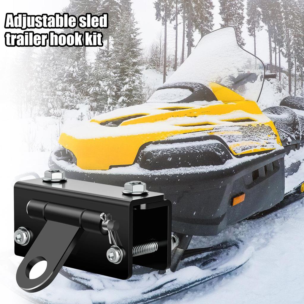 Adjustable Carbon Steel Bumper Hitch Trailer Towing Hook for Snow Sleds Trailers Delivering Superior Towing Power
