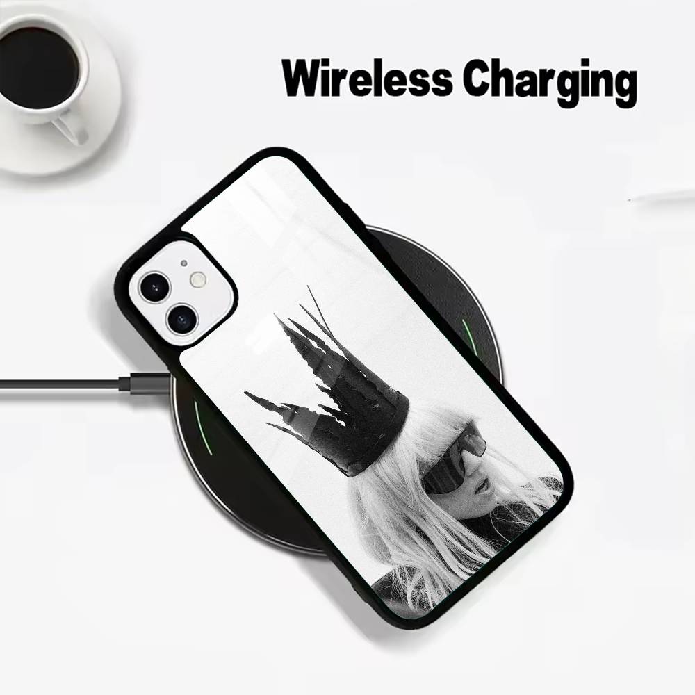 Star- L- Lady -G-Gaga Wireless charging phone case compatible with iPhone 17/16/15/14/13/12/11