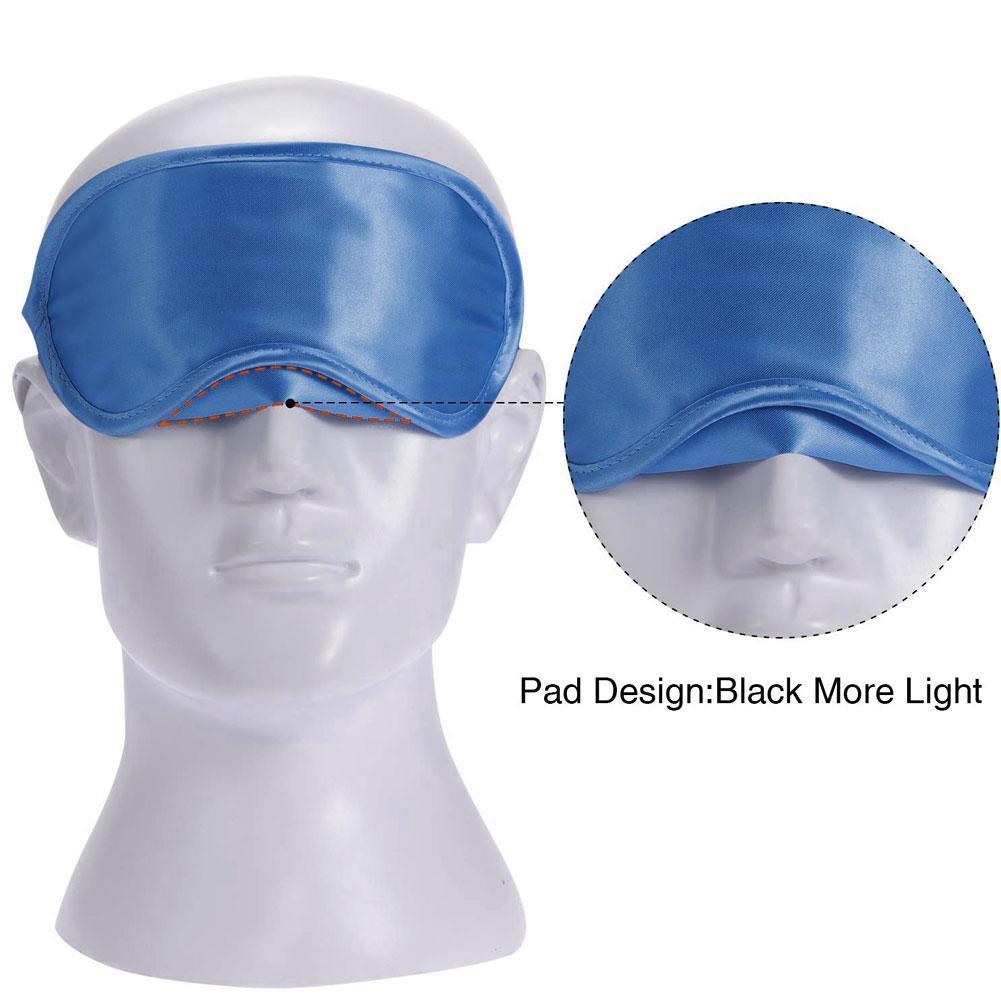 Imitated Silk Eye Patch Shading Sleep Mask Soft Eye Cover Lunch Break Travel Relax Eyeshade Comfortable Lightweight Design Block
