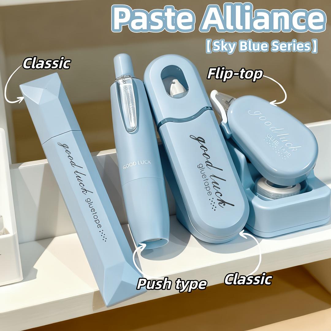 Paste Alliance 4pcs Dot Glue Tapes Set Adhesive Double-Sided Self-Adhesive Roller Glue Roller for Photo Scrapbook