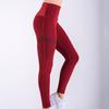 Women High Waist Hip Lifter Solid Color Stretchy Yoga Pants Leggings for Fitness