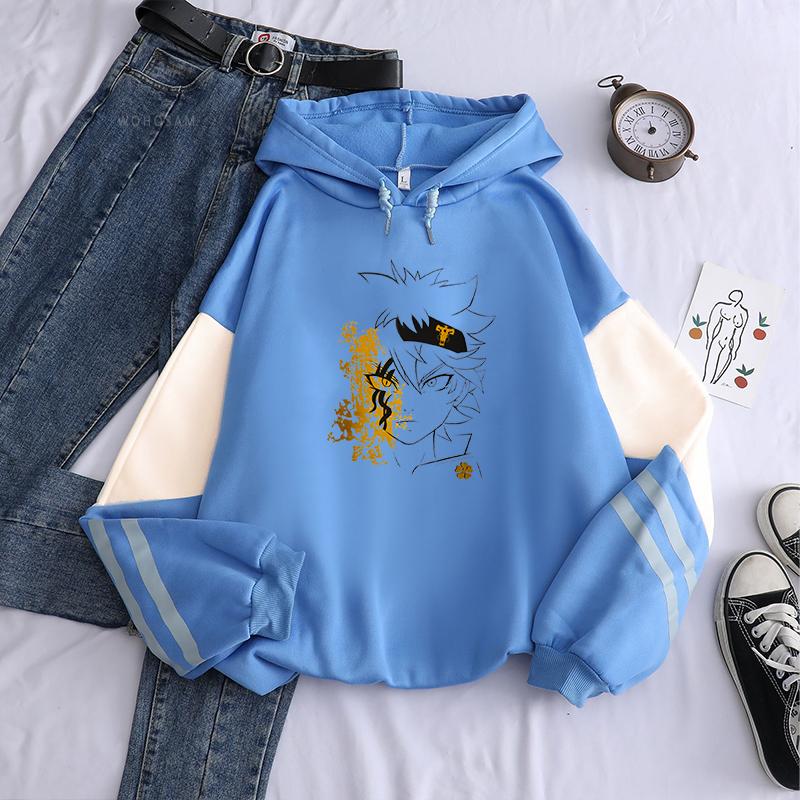 

Японские аниме-толстовки с капюшоном Black Clover Harajuku Asta Graphic для мужчин и женщин с длинным рукавом, осенне-зимняя мода в стиле хип-хоп 4XL синий/хаки