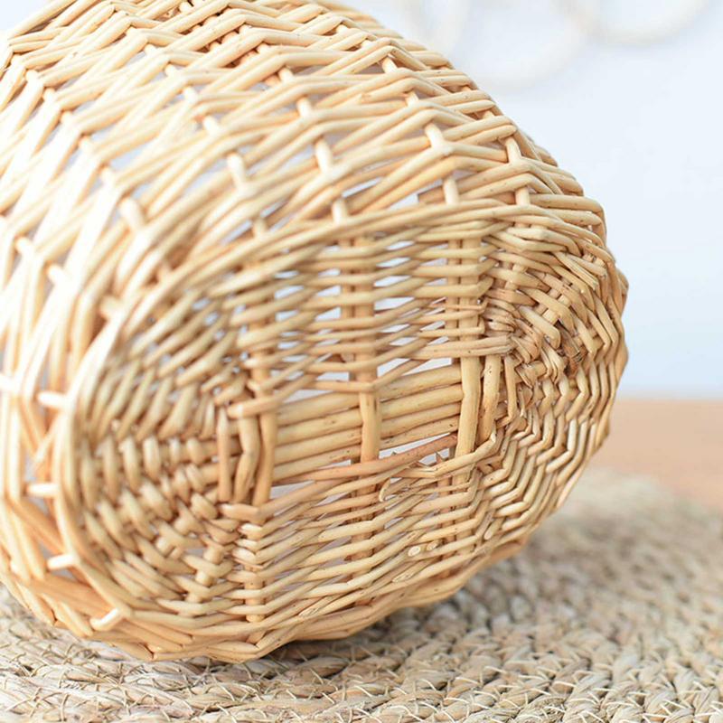 Blumenarrangementskorb Handgewebte Mini Weidenrattan Körbe mit Griff Blumenkorb Aufbewahrungskorb Hochzeitsblumenkörbe