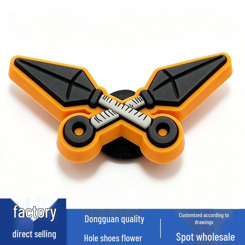Naruto Series PVC Shoe Accessories - Versatile Cartoon Shoe Buckles